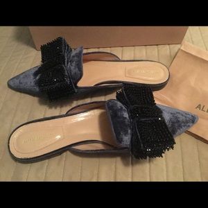 Alberta Ferretti velvet mules